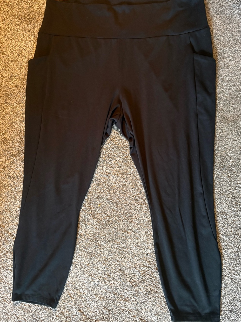 Simply Vera Vera Wang Black Activewear Leggings - 2X